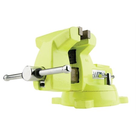 WILTON 1560 High Visibility Safety Vise, 6 in. Jaw Width, 5-3/4 in. Jaw Opening 63188